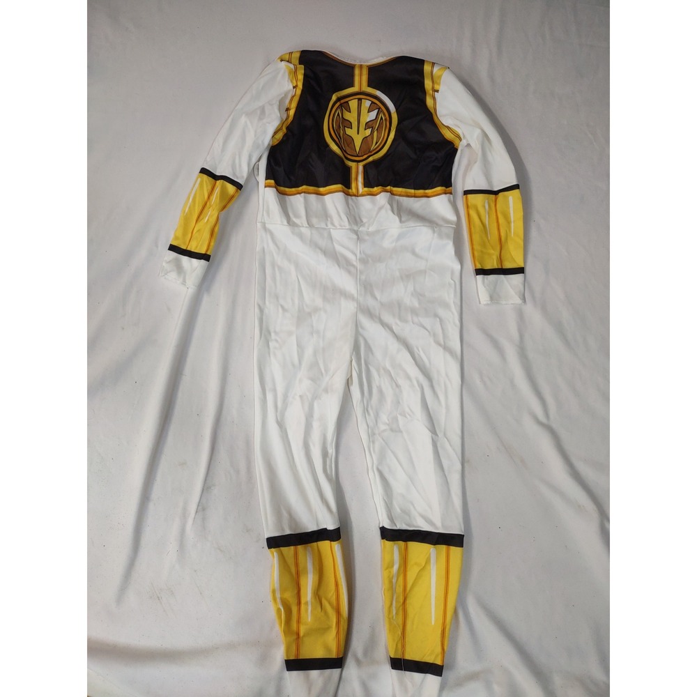 Vintage 1994 Mighty Morphin Power Rangers White Ranger Costume Jumpsuit Saban